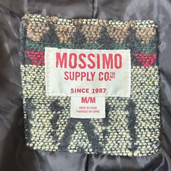 Mossimo Supply Co. Trench Style Coat with Geometric Print - Picture 5 of 10
